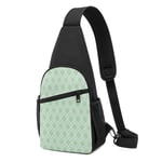 PGTry Chic Mint Moroccan Sling bag, Lightweight shoulder Backpack chest pack crossbody Bags Travel Hiking Daypacks for Men Women