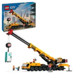 LEGO® City 60409 La grue de chantier mobile jaune, set de construction cadeau pour enfants