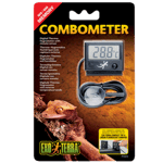 Thermo-Hygro Combometer - Digitalt termometer og hygrometer, svart 4,5 cm - Reptil - Luftfuktighet - Termometer, analog og digital - Exoterra