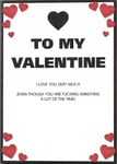 Valentine's Day Card Husband Wife Girlfriend Boyfriend Love You F**ing Annoying