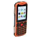 (Orange)2G Dual SIM Mobile Large Button Elderly Cell Phone 2G Seniors Mobile