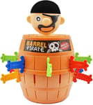 PEBBLE HUG Barrel Pirate Pop-Up Toy for Kids, Thorn Pirates Knife Game