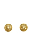 Chanel Womens Vintage CC Clip-on Earrings Gold Brass (archived) - One Size