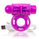 Screaming O Charged OWow Purple Vibrating Cock Ring USB Rechargeable Bullet Vibe