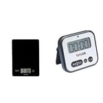 Bundle of Taylor Pro Digital Cooking Scales with Touchless Tare, For Dry & Liquid Weighing, 5kg / 5000ml Capacity + Taylor Kitchen Timer, Professional Loud Digital Timer, Stopwatch Function