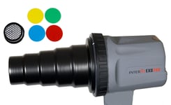 Interfit EX150 Snoot med bikube og fargefilter