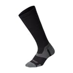 2XU Vectr Merin Light Full Length Socks, Black/Titanium, M1, Kompressionsstrumpor