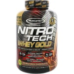 MuscleTech - Nitro-Tech 100% Whey Gold Variationer Double Rich Chocolate - 2510g