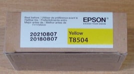 GENUINE EPSON T8504 Yellow cartridge ORIGINAL 80ml SC-P800 ink dated 2021
