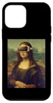 Coque pour iPhone 12 mini Mona Lisa portant un appareil VR Leonardo da Vinci Painting