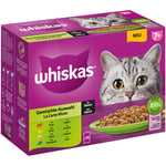 Whiskas Senior Pouches -lajitelma 12 x 85 g - 7+ kastikevalikoima