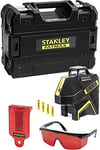 Stanley Fmht1-77416 Niveau Multilignes Slr-2V Laser Rouge Gamme FatMax - Portée 20 À 50M Avec Détecteur - Étanche Ip54 - Filetage 1/4" Et 5/8"
