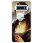 Samsung Galaxy S10e Vitt Mobilskal Med Glas Corona Mona