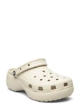Classic Platform Clog W Shoes Clogs Beige Crocs