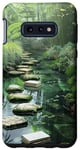 Coque pour Galaxy S10e Zen Garden Livres Nature Paisible Bambou Vert