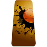 Yoga Mat - basketball (4) - Extra Thick Non Slip Exercise & Fitness Mat for All Types of Yoga,Pilates & Floor Workouts