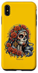 Coque pour iPhone XS Max Candy Skull Make-up Girl Día de los muertos Candy Skull