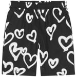 Molo Avart Mjukisshorts Sprayed Hearts | Svart | 152 cm