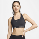 Nike Women's Padded Sports Bra Swoosh Medium-support Urheiluliivit BLACK/SAIL