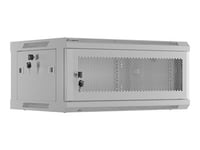 Lanberg Wf01 Series - Rack Skåp - Väggmontering - Grå, Ral 7035 - 4U - 19"