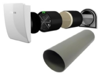 Bosch Vent 2000D med extern skärm - Vent 2000 D decentraliserad ventilationsenhet - komplett paket
