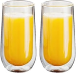 Judge Double Walled Glass Cocktail Highball Cups, Set of 2, 330Ml - Vacuum Insul