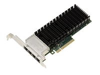 KALEA-INFORMATIQUE Carte PC et Serveur PCIe 3.0 x8 Quad ethernet RJ45 10G 5G 2.5G 1G 4 Ports avec Chipset Intel X710-T4