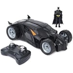 DC Comics, Batman Batmobile Remote Control Car, Easy to Drive, Compatible with Batman Figures, Kids’ Toys for Boys and Girls Aged 4 and Up