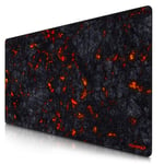 TITANWOLF - Extra Large Gaming Mouse Mat 1200x600mm Oversize - XXL Mouse Pad - Desk Pad XXXL Extended – Mice Mat Pad For Precision and Speed - Non-Slip Rubber Base – For Mouse and Keyboard - Black