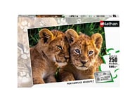 Nathan - Puzzle Enfant - 250 pièces - Adorables lionceaux - Filles ou garçons dès 8 ans - Puzzle de qualité supérieure - Carton épais et résistant - Animaux - 86881