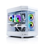 AWD-IT HYPE AMD Ryzen 5700X Radeon RX 7600XT 16GB White Desktop PC for Gaming