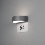 5W LED, inkl husnummer Konstsmide Monza vägglykta 2x4