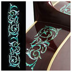 Inlay Stickers for Guitars & Bass - Ornamental Swirl (L&R Set) - Abalone Mix