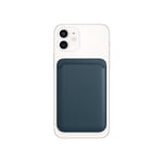iPhone 12/13/14 plånbok i läder med MagSafe, Blå