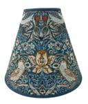 Strawberry Thief toppringskärm teal William Morris