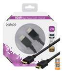 DELTACO HDMI kabel, Premium High Speed HDMI with Ethernet, 4K, U