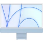 Apple iMac 24 4.5K Retina Display with Apple M1 Chip - Blue 8GB RAM - 512GB Storage - 8 Core CPU - 8 Core GPU - 2x Thunderbolt / USB 4 Ports - 2x USB 3 Ports - Gigabit LAN - Magic Keyboard with Touch ID