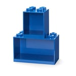 Room Copenhagen 41171731 Ensemble de tablettes de Briques Lego, 2 pièces, Bleu, One Size