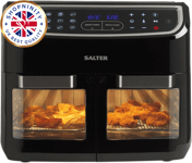 Salter Dual Air Fryer - XL 8.2L, 12 Presets, Touch Display - Oil-Free Cooking