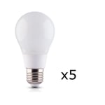 LED-lampa E27 10W 230V 6000K 5-pack, Kallvit