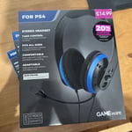 Gameware PS5 and PS4 Black wired gaming stereo headset New also switch /Xbox one