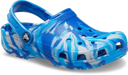 Crocs Infants Chldrens Sandals Clogs Classic Marbled Slip On blue UK Size
