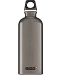 SIGG - Aluminium Water Bottle - Traveller Smoked Pearl - Climate Neutral Certified - Suitable For Carbonated Beverages - Leakproof - Lightweight - BPA Free - Smoked Pearl - 0.6 L