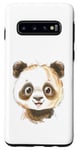 Coque pour Galaxy S10 Motif panda Happy Fun idéal pour l'école, unique