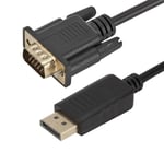 Displayport to VGA 1080P DP to VGA Cable Conventer Male to Male Adapter