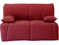 Canapé lit EDEN BZ 140 rouge matelas 28 kg