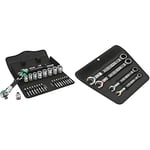 Wera 8100 SB 6 Zyklop Speed 3/8" Multifunction Ratchet & Socket Set, Metric, 29pc, 05004046001 & Joker Combination Ratchet Spanner Set, Metric, 4pc, 05073290001