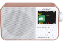 Kenwood CRM30DABR DAB+ Radio (Rose Gold)