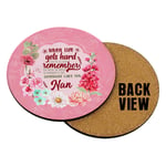 You Mean The World to Somebody That Calls You Nan Mothers Day Birthday Floral Gift Coasters with Different Variations (Round Coaster MDF)