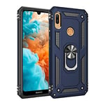 Hülle® Firmness Case with Ring for Huawei Y6 Prime (2019)/Huawei Y6 2019(Blue)